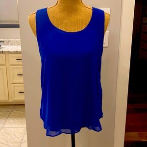 Light and flowing royal blue tank